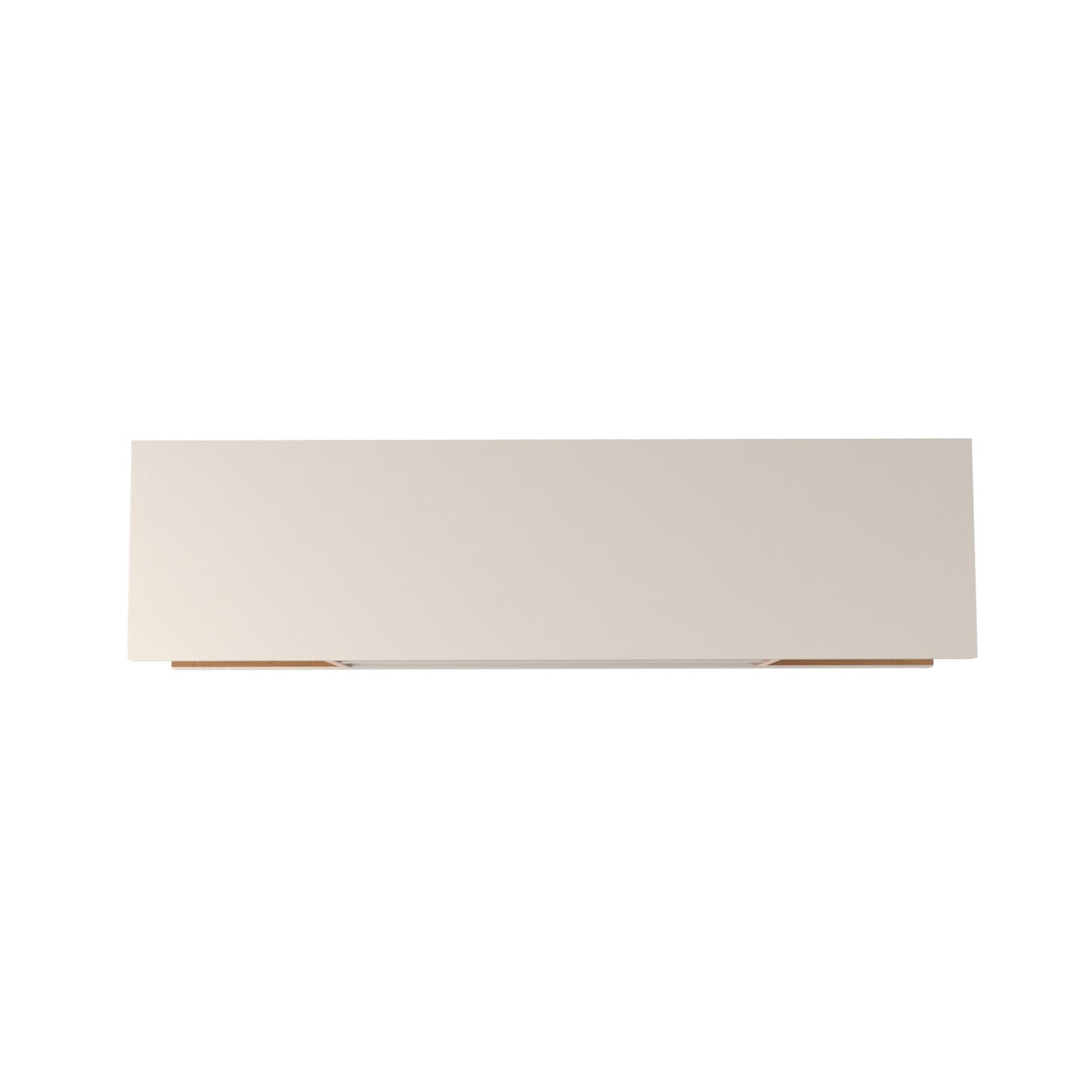 Eureka Modern 53.14" TV Stand with 4 Shelves - Off White Gloss/Maple Cream