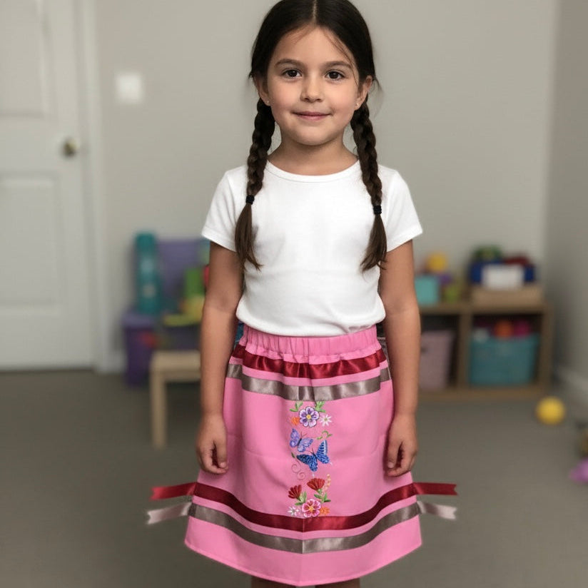 OLDTRIBES™ Infants Embroidered Flowers Ribbon Skirt