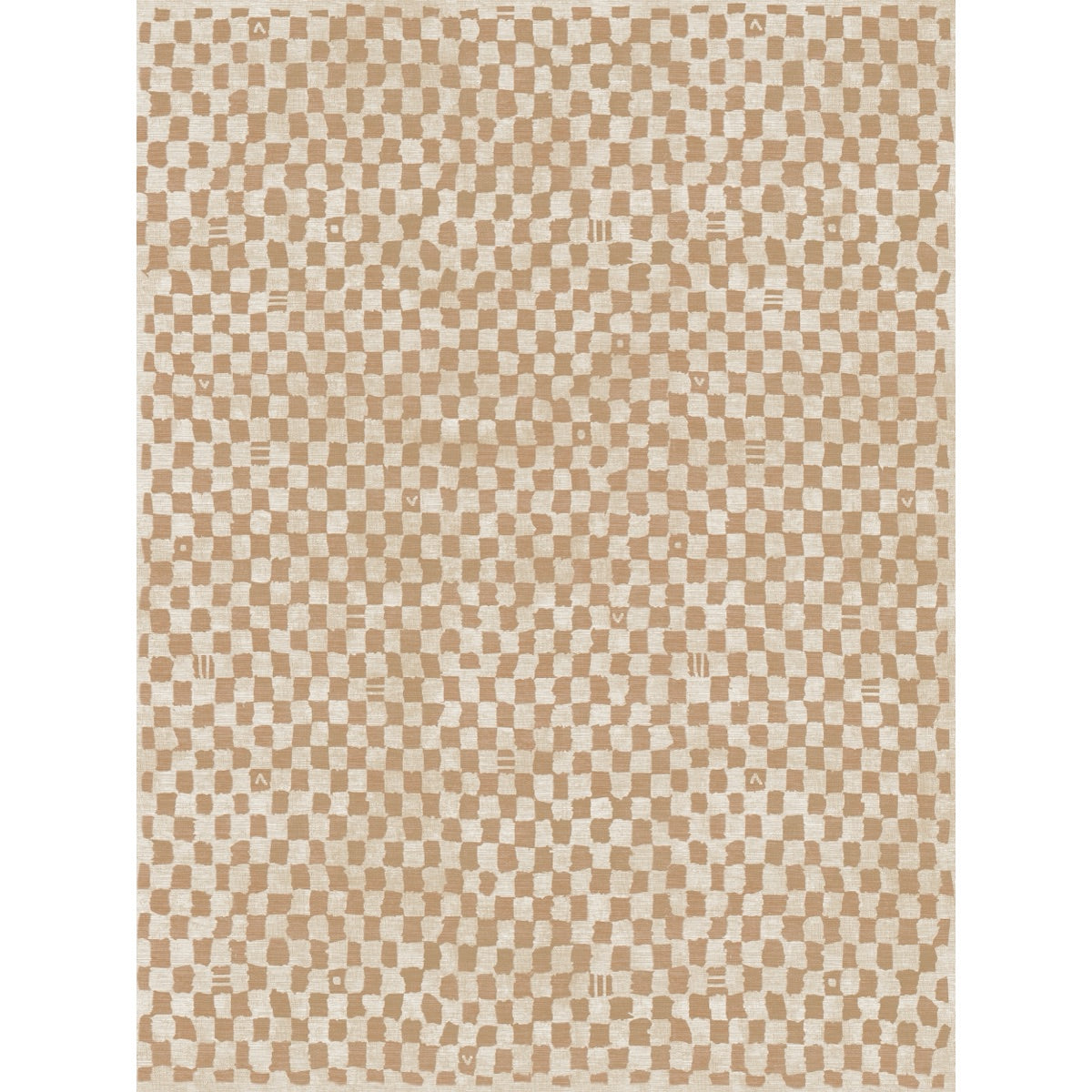 Metro Checkered Natural Rug