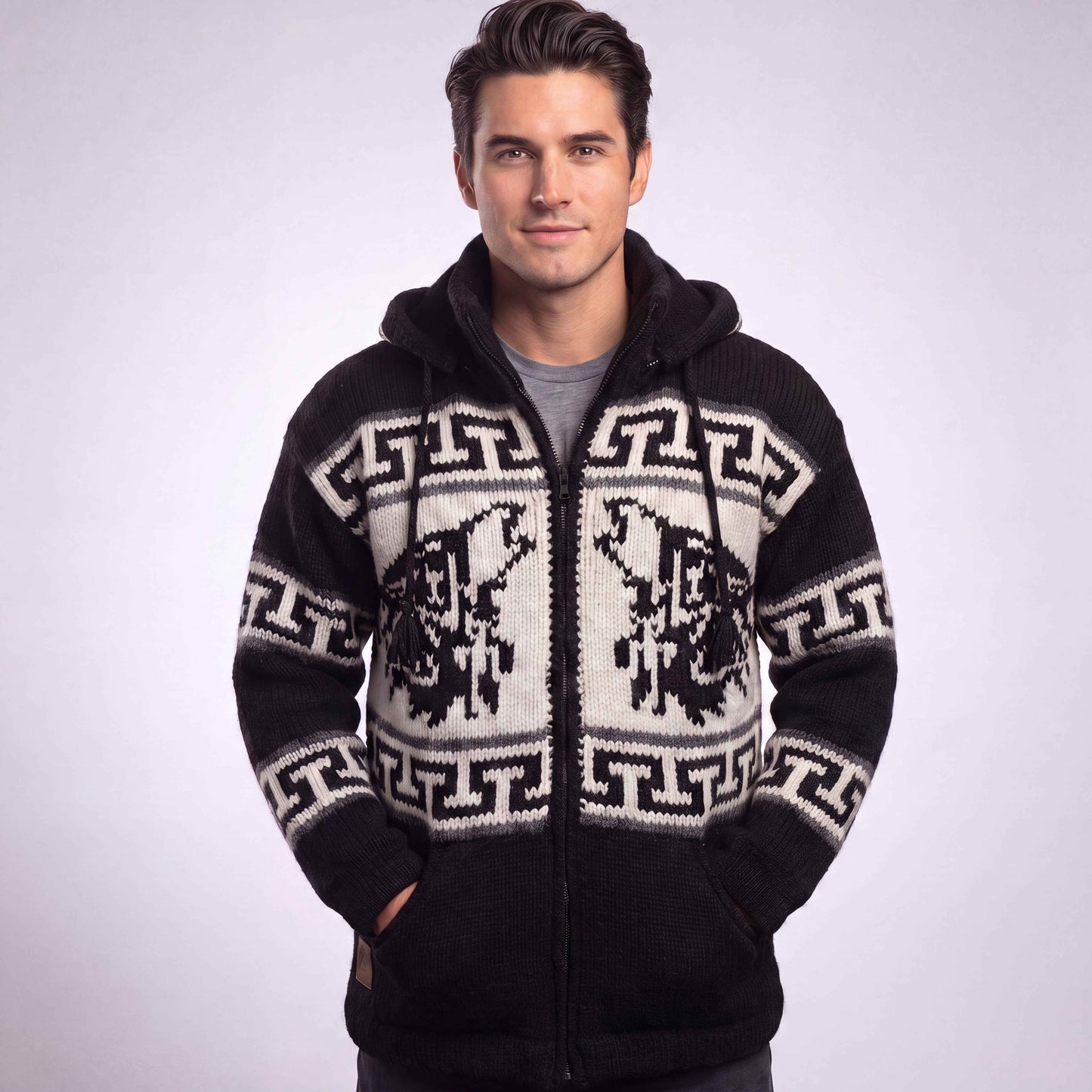 OLDTRIBES™ Lunar Wolf Wool Jacket