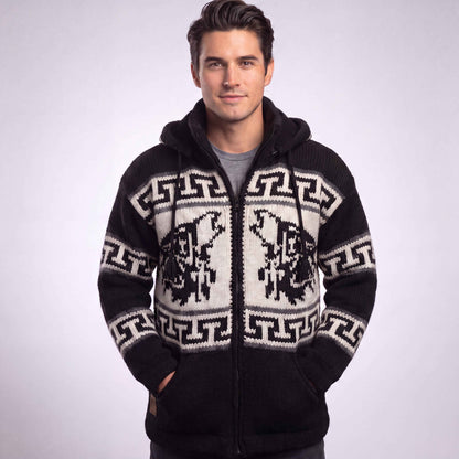 OLDTRIBES™ Lunar Wolf Wool Jacket