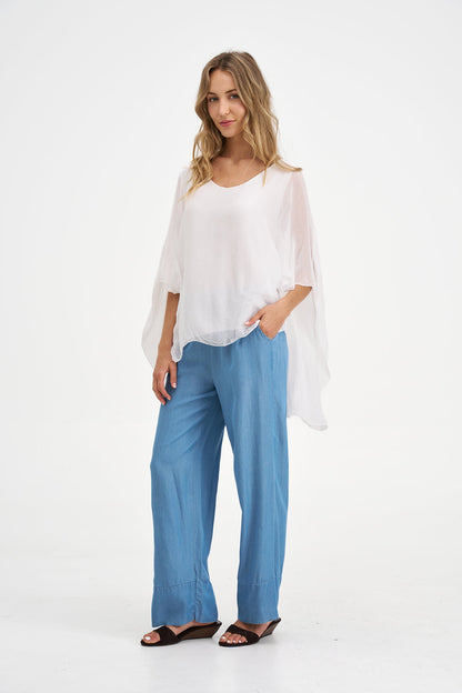 Women's Woven Tunic Top