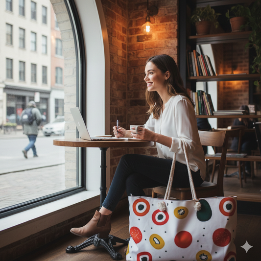 Abstract Sushi Roll Pattern Weekender Bag | Japanese Food Dots, Large Tote Bag - AURABAGS SHOP