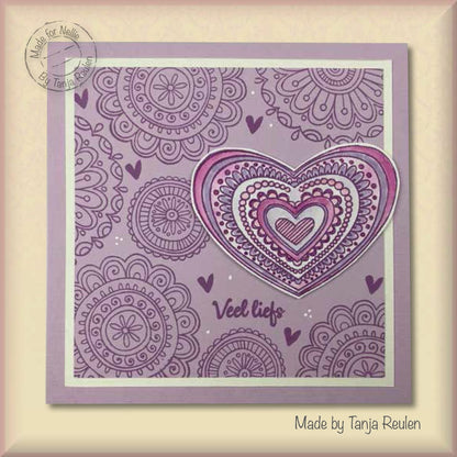 Nellie's Choice Clear Stamp Mandalas Paisley Flower