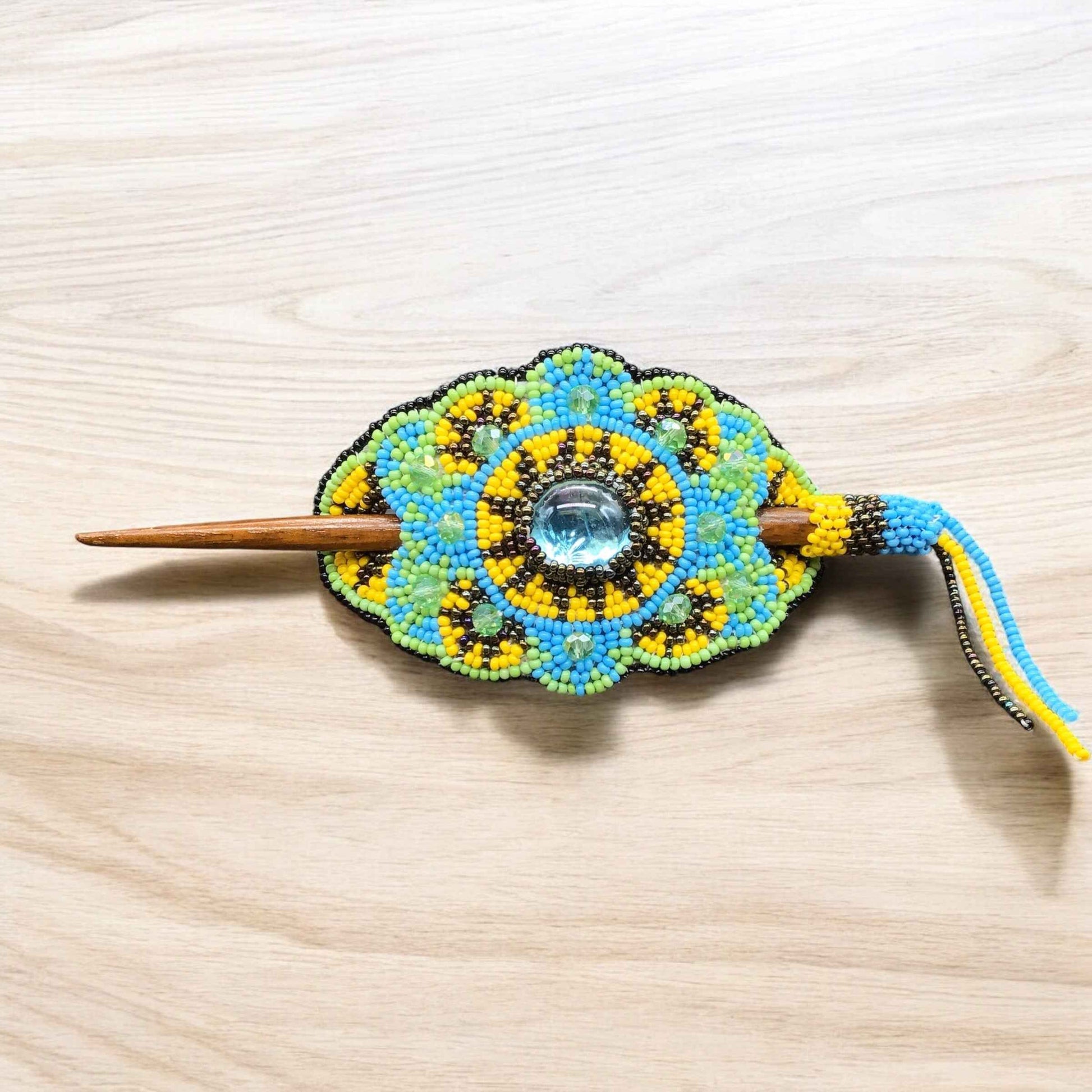 Multicolor Barrette Yellow/ black (39)