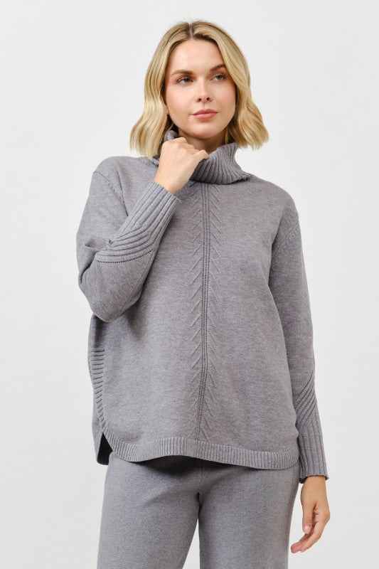Cozy Turtleneck Knit Pullover