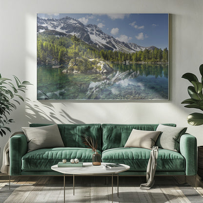Wall art Green Mountain Lake