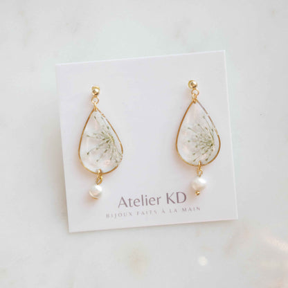 Boucles d'oreilles Perla - goutte (moyen)