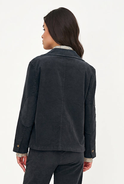 Women's Corduroy Blazer, Long Sleeves, Patch Pockets & Elbow Patches