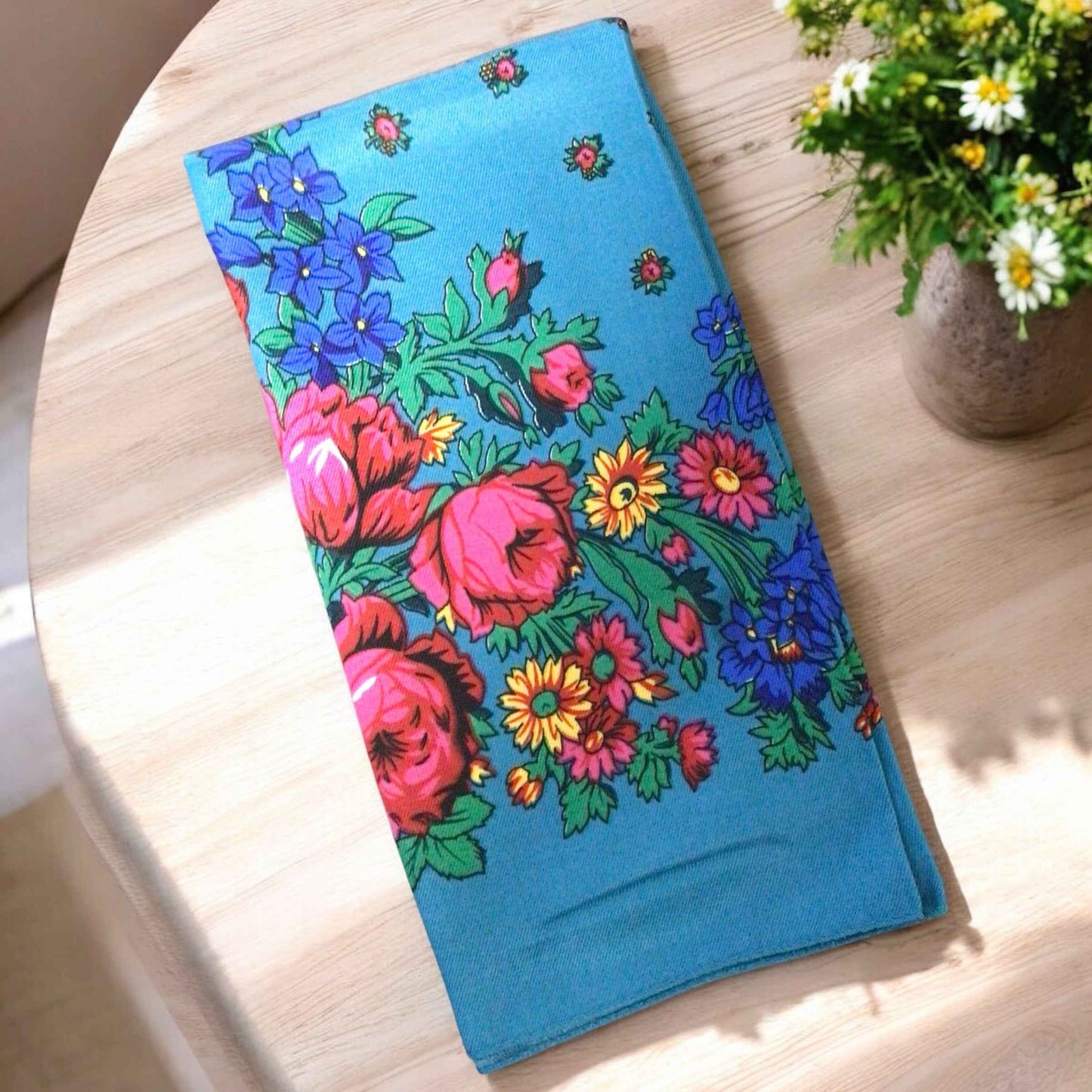 Teal Kokum Scarf