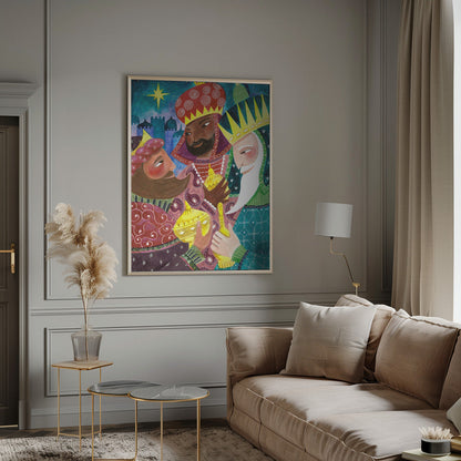 Wall art Three Kings, Three Wise Men Canvas Print