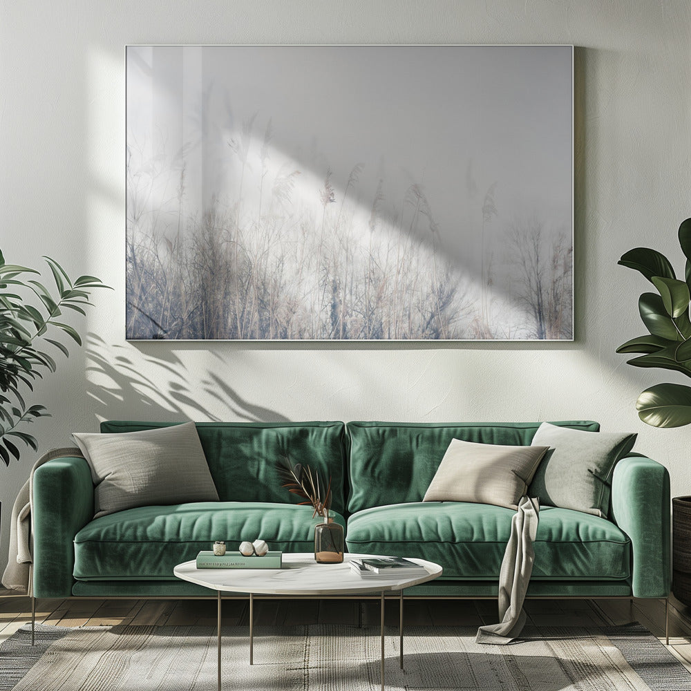 Wall art Landscape of reeds and grass