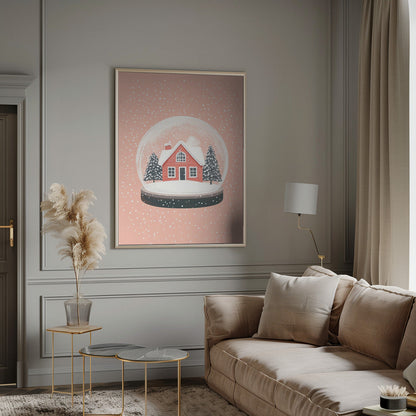 Wall art Christmas Ornament Glass Illustration Canvas Print