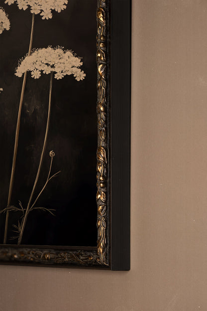 FLEURS DE MINUIT, CADRE VINTAGE BRONZE