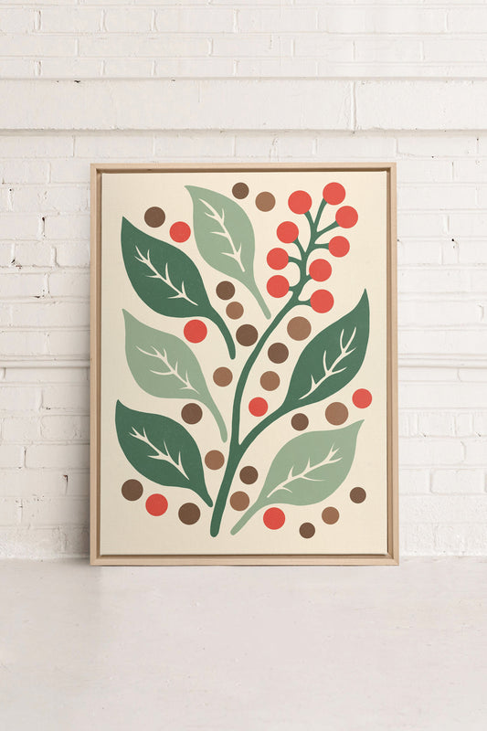 SCARLET STEMS, Oeuvre sur toile étirée