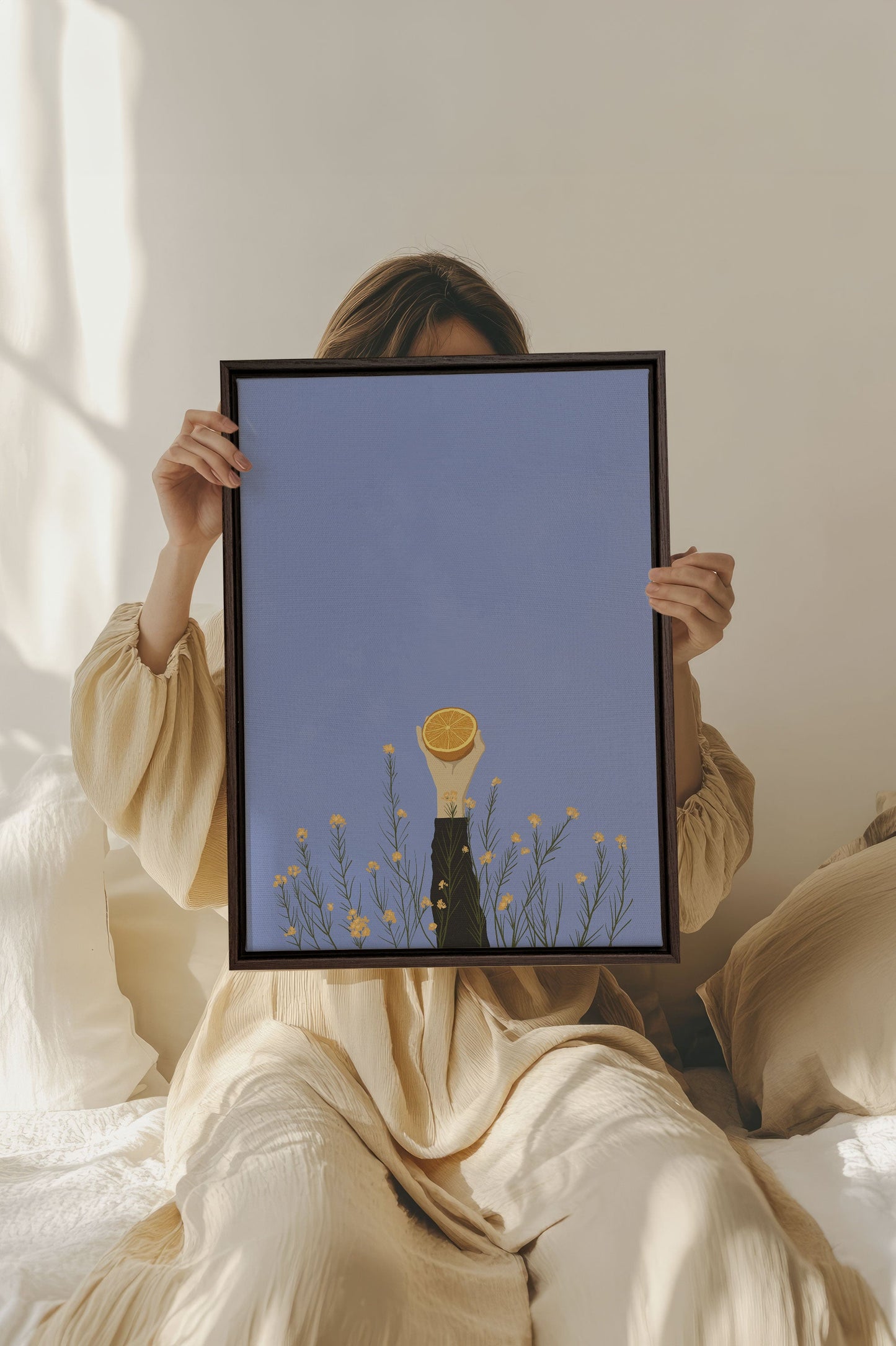 FLORAISON D'AGRUMES, Oeuvre sur toile étirée