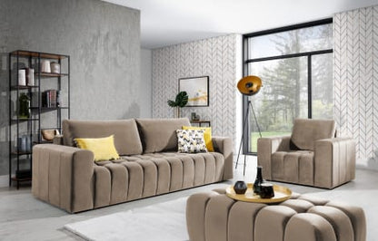 Lazaro Condo Style 3 Seater Storage Sleeper Sofa - Multiple Colors Available