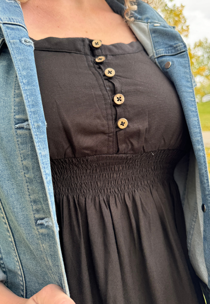 Bamboo Empire Waist Maternity Dress