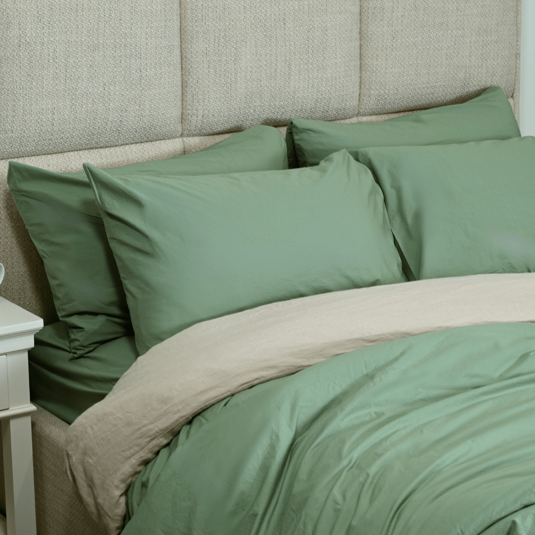Washed Percale Duvet Cover
