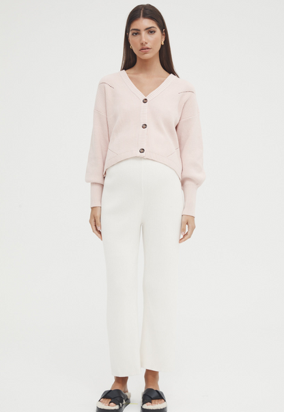 COASTLINE CROP CARDI by Legoe Heritage