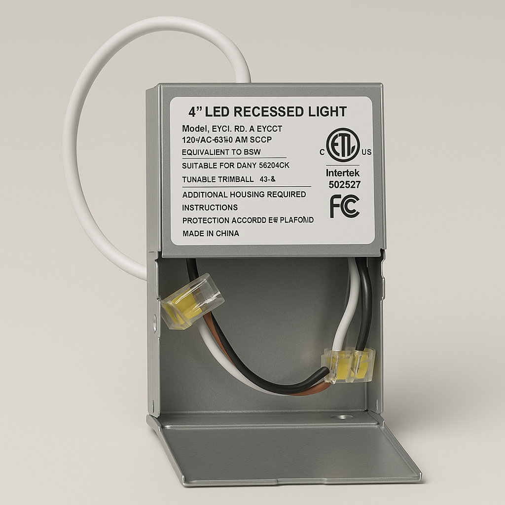 Luvelle 4″ Ultra-Thin LED Pot Light — Canless Wafer Downlight, Energy Star, ETL, IC Rated