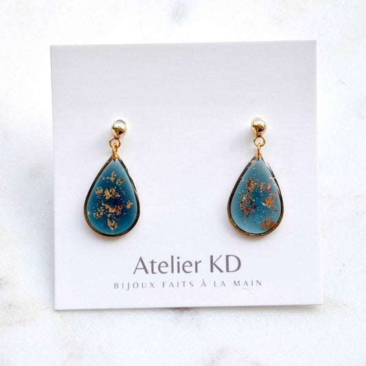 Boucles d’oreilles Céleste - goutte (moyen)