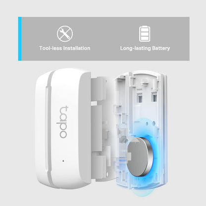 TP-Link Tapo T110 Contact Sensor, White, Requires Tapo Hub, Long Battery Life, Real-Time Notification, Smart Action 🍁 All In One Marketplace Canada