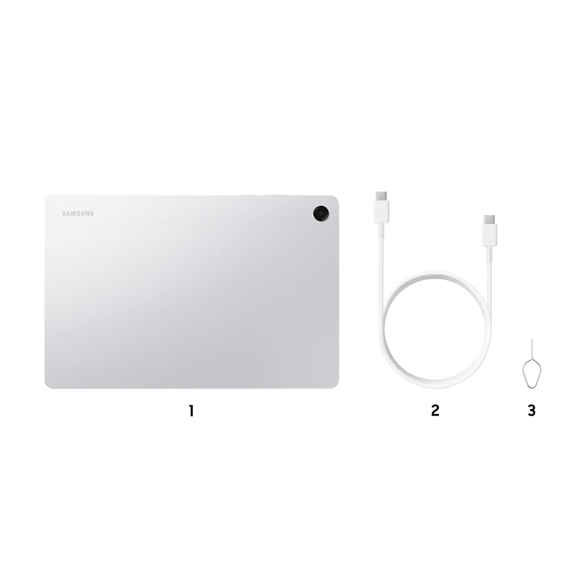 Samsung Galaxy Tab A11+ (CAD Version & Warranty) - Silver 256GB, 11" Android Tablet, External Storage Support, Headphone Jack, 25W Fast Charging 🍁 All In One Marketplace Canada