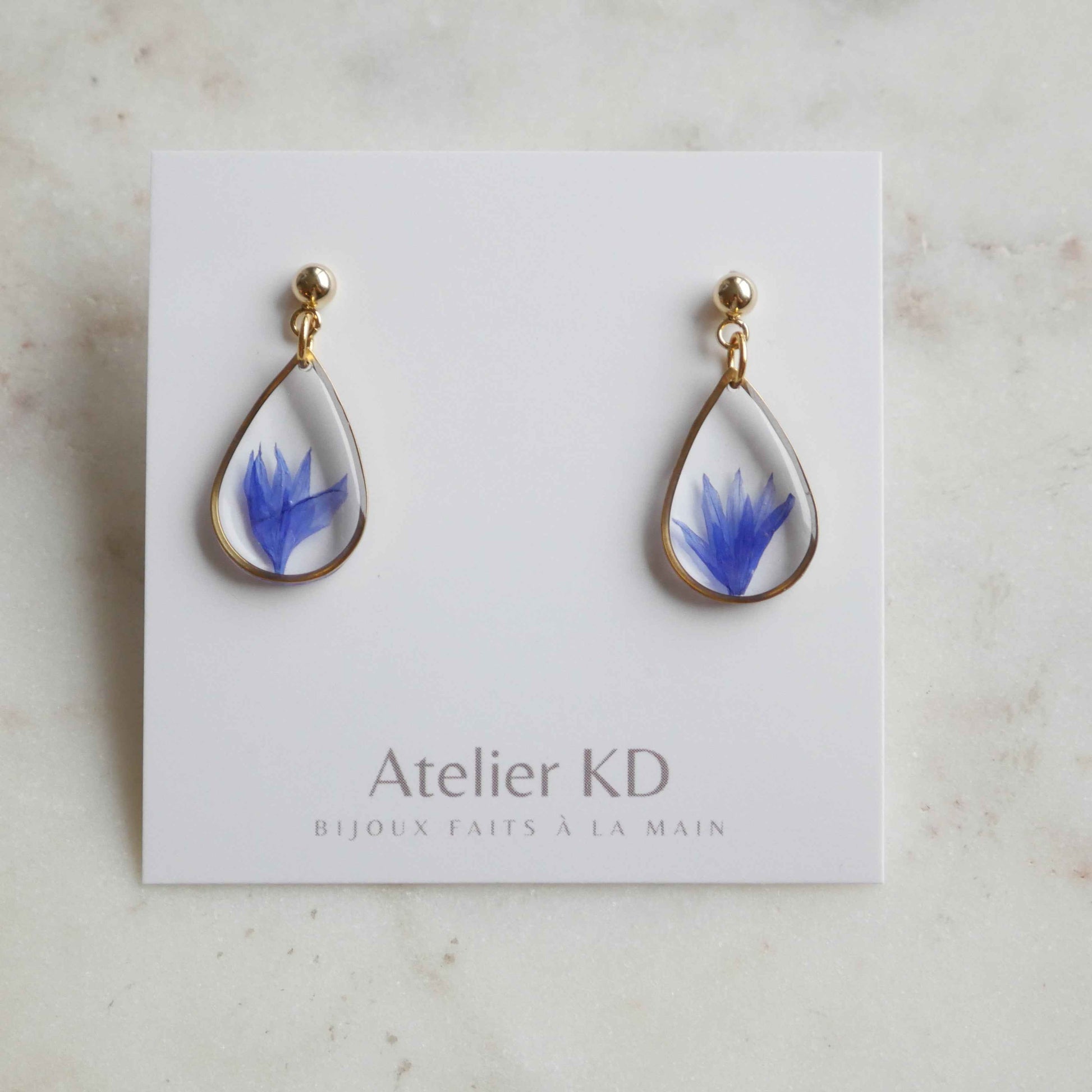 Boucles d'oreilles Blu - goutte (médium)
