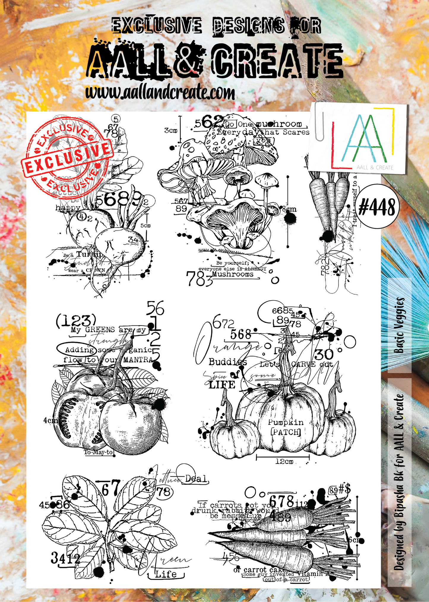 AALL and Create Stamp Set - 448 - Basic Veggies