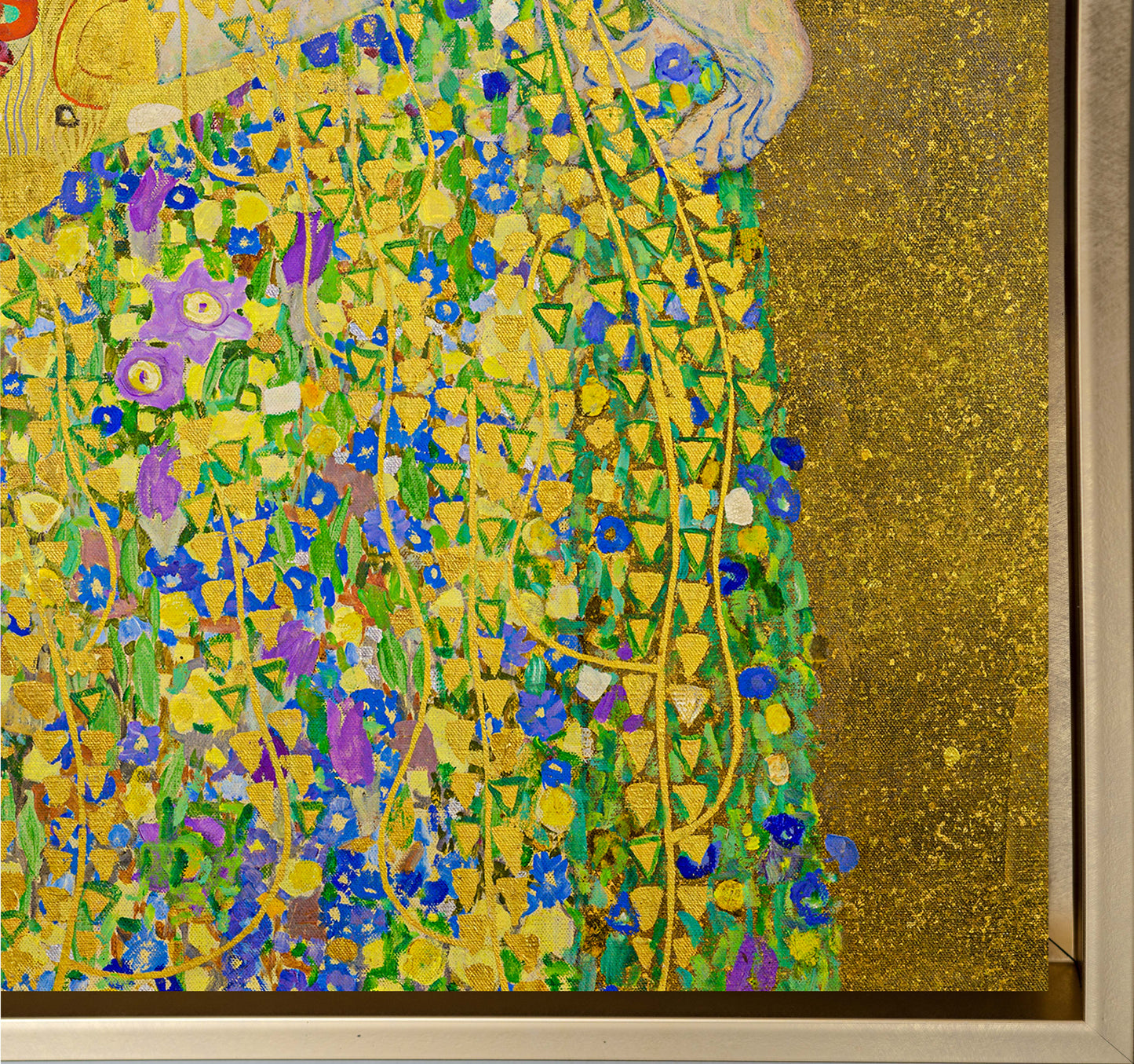Wandbild „Der Kuss“ Kunstdruck-Goldlack