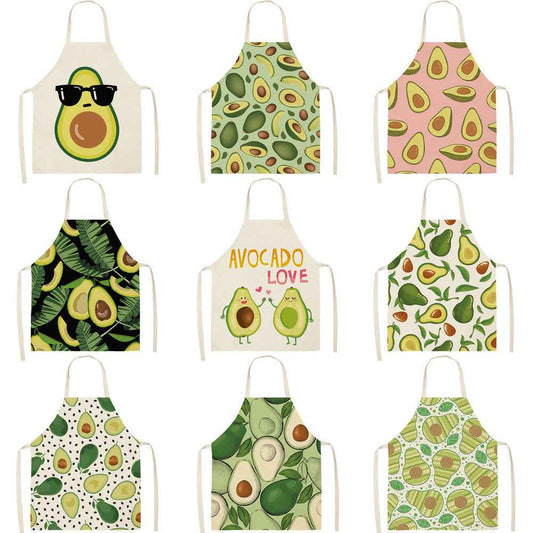 Cotton and linen apron