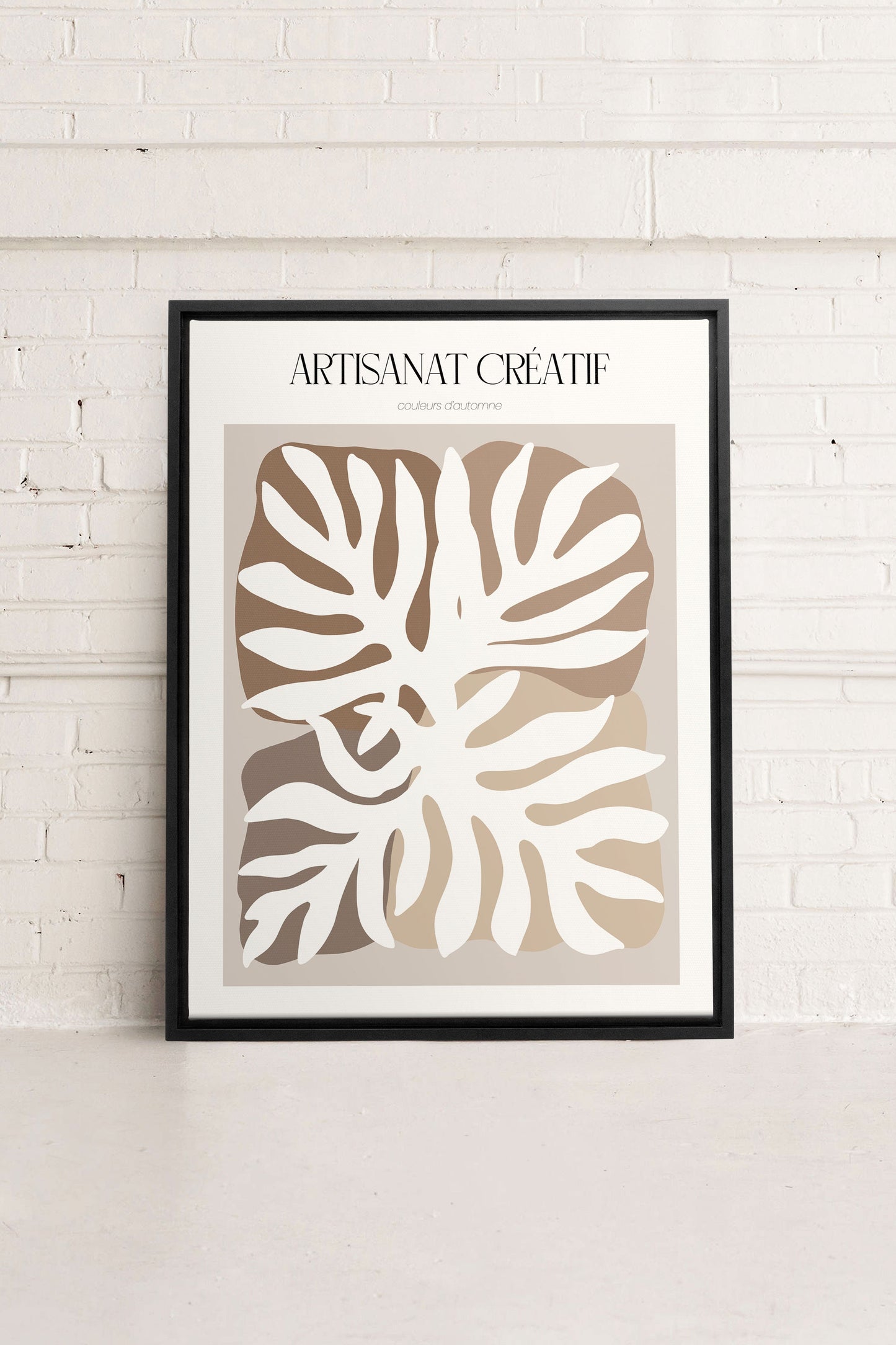 ARTISANAT CRÉATIF, Oeuvre sur toile étirée