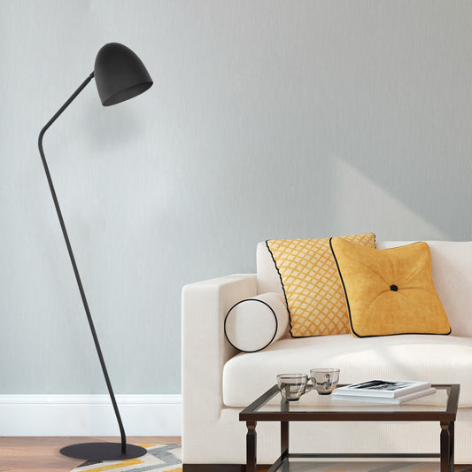 SOHO Black Modern Minimalist Floor Lamp for Living Room & Reading Nook