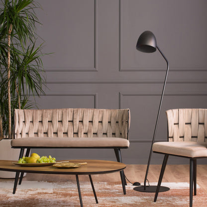 SOHO Black Modern Minimalist Floor Lamp for Living Room & Reading Nook