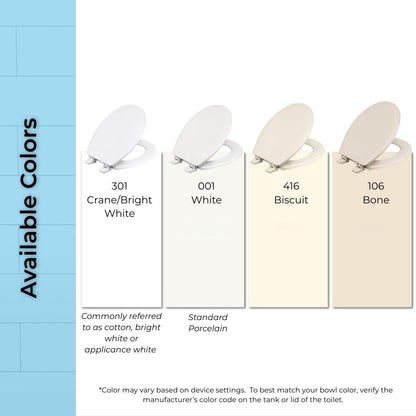 Centoco Round Front Toilet Seat, White (700-001) 🍁 All In One Marketplace Canada