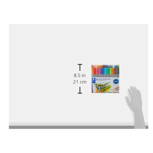 STAEDTLER Double-Ended Fibre-Tip Pens: Set of 36 Assorted Colours - Fine & Bold Writing and Colouring Tips - Washable Ink - Low Odour - School, Office or Home - Kids, Adults, Artists, All Skill Levels 🍁 All In One Marketplace Canada
