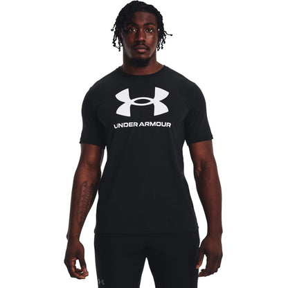 Under Armour Men's Sportstyle Logo Short Sleeve T Shirt, (001) Black / / White, 3X-Large 🍁 All In One Marketplace Canada