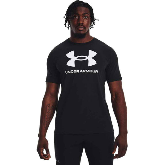 Under Armour Men's Sportstyle Logo Short Sleeve T Shirt, (001) Black / / White, 3X-Large 🍁 All In One Marketplace Canada