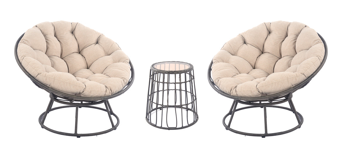 Blakeley 3-Piece Wicker Outdoor Bistro Set - AURABAGS SHOP