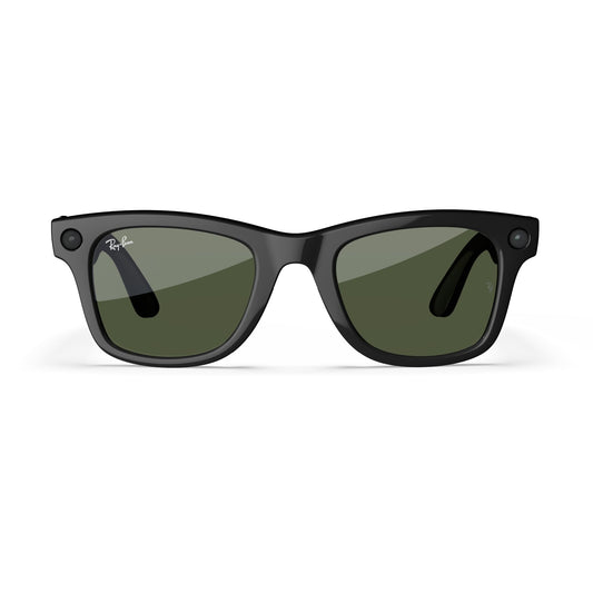 Ray-Ban Meta Glasses, Wayfarer - Shiny Black/G15 Green 🍁 All In One Marketplace Canada