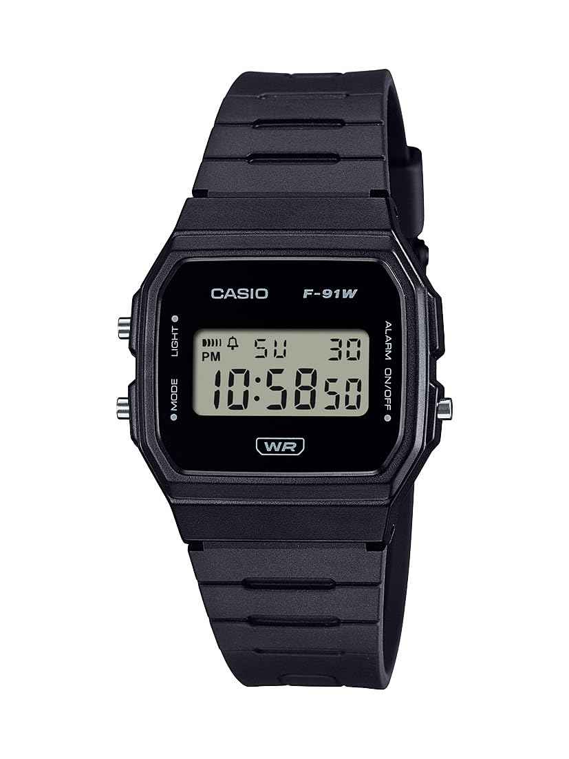Casio F-91WB Series | Men's Digital Watch | Environmentally Friendly Bio-Based Resin | Alarm | Date Indicator | 7-Year Battery, Black 🍁 All In One Marketplace Canada