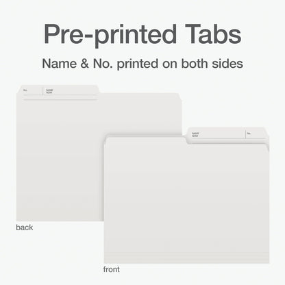Pendaflex File Folders, 100-Pack, Letter Size 8.5" x 11", Reversible 1/2 Cut Tabs, Tear-Resistant Durable Paper Stock, Ivory, for Office Supplies, School Projects, Home Filing Systems 🍁 All In One Marketplace Canada