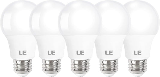 Lepro LED Light Bulbs, 2700K Soft Warm White LED Bulb 60W Equivalent, Non-Dimmable, A19 E26 Standard Medium Base, 10000 Hour Lifetime, UL Listed, 9 Watt, 5 Packs 🍁 All In One Marketplace Canada