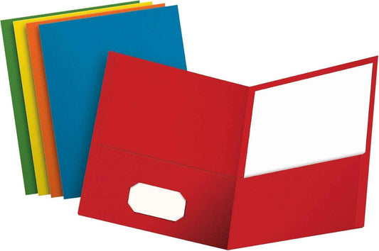 Oxford Twin Pocket Folders, Letter Size, Assorted Colors, 25 per Box (57513EE) 🍁 All In One Marketplace Canada