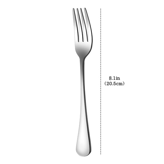Set of 12, Stainless Steel Dinner Forks Silverware Set, Heavy-Duty Dinner Forks (8 Inch) Cutlery Set, Dishwasher Safe (Silver) 🍁 All In One Marketplace Canada