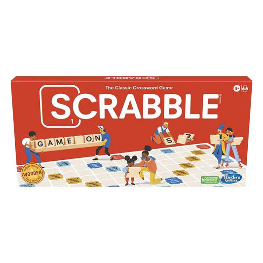 Hasbro Scrabble Board Game, Classic Word Game for Kids Ages 8 and Up, Fun Family Game for 2-4 Players, The Classic Crossword Game, Multicolored, F4204 🍁 All In One Marketplace Canada