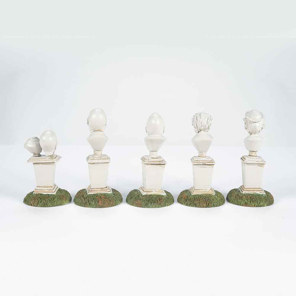 Department 56 Snow Village Halloween Accessories Disneyland The Haunted Mansion Singing Busts Figurine Set, 2.5 Inch, Multicolor