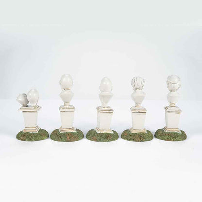 Department 56 Snow Village Halloween Accessories Disneyland The Haunted Mansion Singing Busts Figurine Set, 2.5 Inch, Multicolor