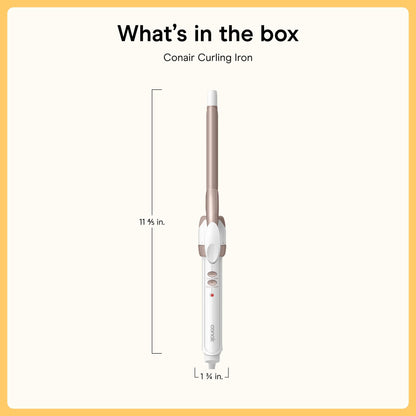Conair Double Ceramic Curling Iron, 1/2-inch Curling Iron, White/Rose Gold 🍁 All In One Marketplace Canada